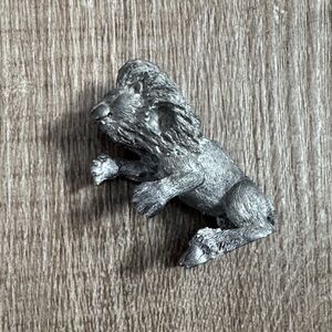 Silver Lion Figurine for Dungeons and Dragons
